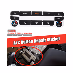 Button Repair Sticker Car Center Console A/C Climate Control Button Repair - Dark Green