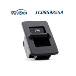 1C0959855A Power Window Lifter Control Single Button Switch For Volkswagen - 1C0959855A