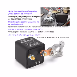 12V Car Switch Relay 200A Universal Battery Integrated Wireless Remote - 12V-2.4W-200A-2