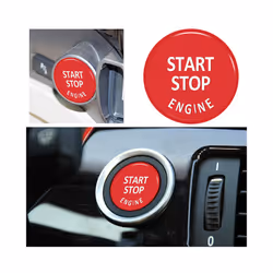 One Button Start Ignition Engine Stop Button Cover For BMW X5 E70 X6 E71 - Blue