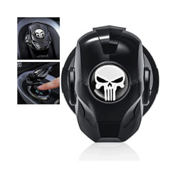Car Start Stop Button Cover Sticker Alloy Plating Interior Starter Ring - Skull