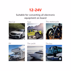 24V 12V Switch Panel 8 Buttons Car Lights Toggle Breaker Fuse Case Indicator - Blue