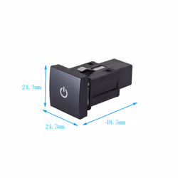 1PC LED DRL Spotlights Parking Radar Music Power On Off Camera Switch - P-radar