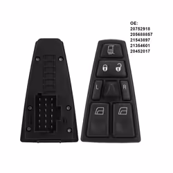 Car Window Switch Buttons Lift Master Replacement OEM20752918 Automotive - Black