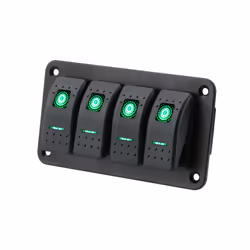 4 Buttons Car Switch Panel LED Light Toggle Rocker Parts Control Breaker - others