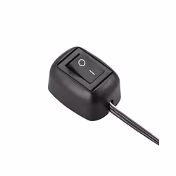 Paste Type Switch Car Push Button Switch with LED Light ON/Off DC12V/10A - 60cm wire