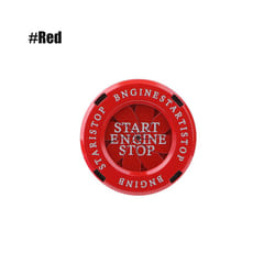 1Pcs Car Interior Engine Start Stop Button Protective Auto Ignition Key - Red