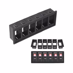 DIY Mounting Relay Case Light Toggle Switch Panel Housing USB Charger - B