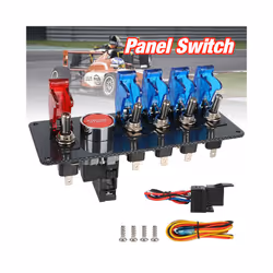 12V Rocker Switch Panel Light Toggle Racing Car Starter Ignition Start - single switch