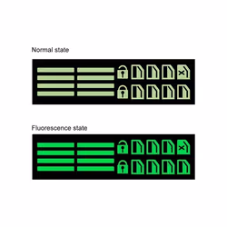 Car Window Button Luminous Sticker Lifter Switch Night Fluorescent Decals - Luminous green
