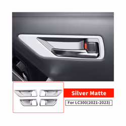 Car Door Handle Protective sticker, For Toyota Land Cruiser 300 2022 2023 - China, Silver Matte