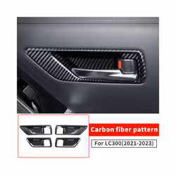 Car Door Handle Protective sticker, For Toyota Land Cruiser 300 2022 2023 - China, Carbon fiber pattern