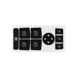 1 Pcs Car Window Control Switch Button Repair Stickers Deacal For Mercedes - Black