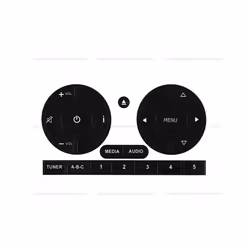 Car Radio Stereo Worn Peeling Button Repair Kit Decals Stickers For Fiat - 1 Pcs