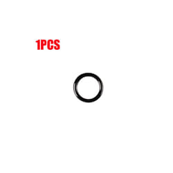6/4/2/1PCS Car Engine One Start Stop Push Button Ignition Key Circle Sticker - black-1PCS