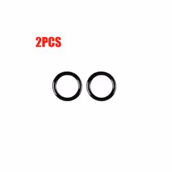 6/4/2/1PCS Car Engine One Start Stop Push Button Ignition Key Circle Sticker - black-2PCS