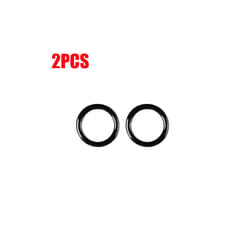 6/4/2/1PCS Car Engine One Start Stop Push Button Ignition Key Circle Sticker - black-2PCS