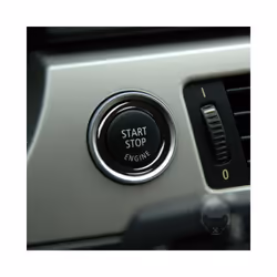 6/4/2/1PCS Car Engine One Start Stop Push Button Ignition Key Circle Sticker - black-2PCS