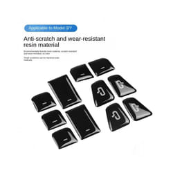 For Tesla Model 3 Power Window Button Stickers for Car PVC Dustproof Tesla - Window Controls