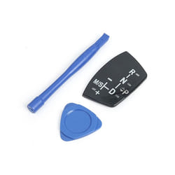 Car Shift Knob Panel Gear Button Cover Emblem M Performance Sticker For - long with M logo