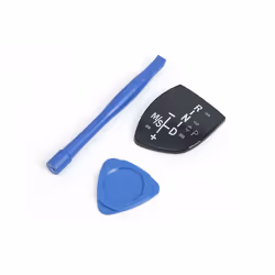 Car Shift Knob Panel Gear Button Cover Emblem M Performance Sticker For - short withou M logo