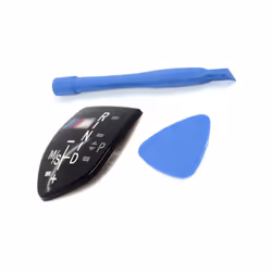 Car Shift Knob Panel Gear Button Cover Emblem M Performance Sticker For - short  withou M logo