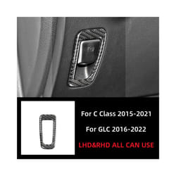 For Mercedes Benz C GLC Class W205 X253 Carbon Fiber Electronic Handbrake - Black