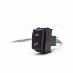 Car LED DRL Key Switch Fog Light Parking Radar Power On Off Switch Button - Led mirror
