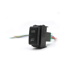 Car LED DRL Key Switch Fog Light Parking Radar Power On Off Switch Button - Led mirror