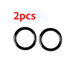 1/2pcs Car Engine One Start Stop Push Button Ignition Key Circle Sticker - 2pcs black