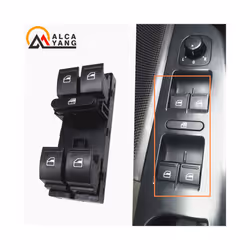 5ND959857 Power Window Master Switch Control Button For VW Jetta Tiguan - NO Chrome