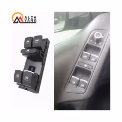 5ND959857 Power Window Master Switch Control Button For VW Jetta Tiguan - Chrome