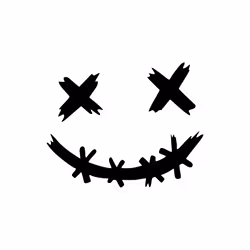 Car interior stickers Smile Vinyl Stickers For Motorcycle Helmet Decals - 15x12CM, G012 black