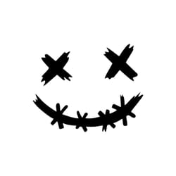 Car interior stickers Smile Vinyl Stickers For Motorcycle Helmet Decals - 15x12CM, G012 black