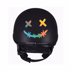 Car interior stickers Smile Vinyl Stickers For Motorcycle Helmet Decals - 15x12CM, G012 laser