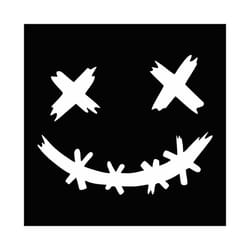 Car interior stickers Smile Vinyl Stickers For Motorcycle Helmet Decals - 15x12CM, G012 white