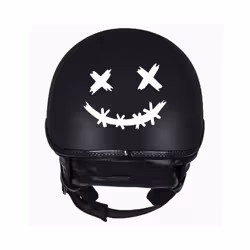 Car interior stickers Smile Vinyl Stickers For Motorcycle Helmet Decals - 15x12CM, G012 white