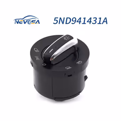 5ND941431A Chrome Car Headlight Switch Fog Lamp Light For VW Golf 5 6 - 5ND941431A