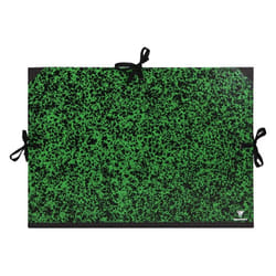 Clairefontaine 32600C Annonay Art Folder, A2+ (47x62cm ), Ribbon Tie, 30 mm Spine, Green