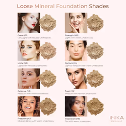 INIKA Organic Mineral Powder Foundation with SPF 25 - Vegan Makeup  Natural Looking  Buildable Coverage  Flawless Radiance & Glow  Blemish Coverage  C
