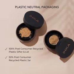 INIKA Organic Mineral Powder Foundation SPF 25 - Vegan Makeup  Natural Looking  Buildable Coverage  Flawless Radiance & Glow  Blemish Coverage  Cruelt