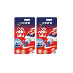 Bostik PVA Glue, Solvent Free Glue for Arts and Crafts, Dries Clear, 118ml bottle (Pack of 2)