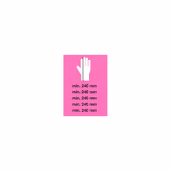 Blush Powder Free Nitrile Examination Glove, Medium, Pink Pack of 200