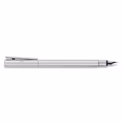 Neo Slim 342002 Fountain Pen Stainless Steel Nib Width EF Shiny Silver