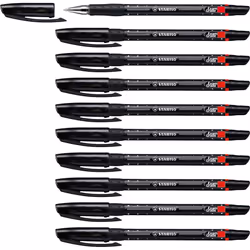 Ballpoint - STABILO Exam Grade Box of 10 Black