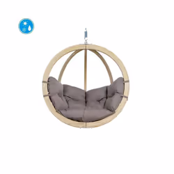 Globo Chair - Spruce Wood/Polypropylene - L69 x W118 x H121 cm - Taupe