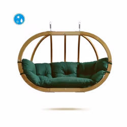 Globo Royal Chair - Spruce Wood/Polypropylene - L72 x W118 x H176 cm - Verde