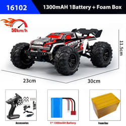 4x4 Remote Control Car 16101PRO/16102PRO Brushless 4WD 70KM/H 2.4G RC Car Electric High Speed Off-Road Drift Toys for Chil - as the picture, 16102 red