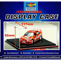 TRU09806 - Trumpeter Display Cases - 117mm x 117mm x 52mm