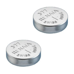 2 X Renata Watch Battery - Swiss Made - Silver Oxide Renata Batteries - Renata 377 (SR626SW)